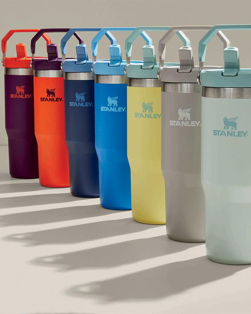 The IceFlow Flip Straw Tumbler 870ml - Lilac