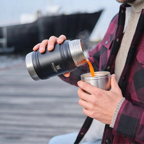 The Artisan Thermal Food Jar 500ml - Hammertone Green