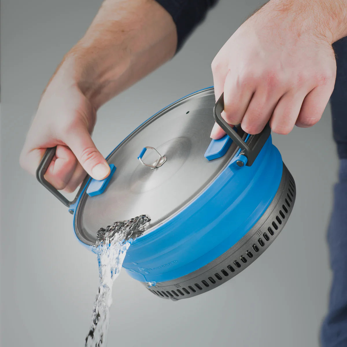 Escape HS 2 Liter Pot, Collapsible Camping Cook Pot - Blue