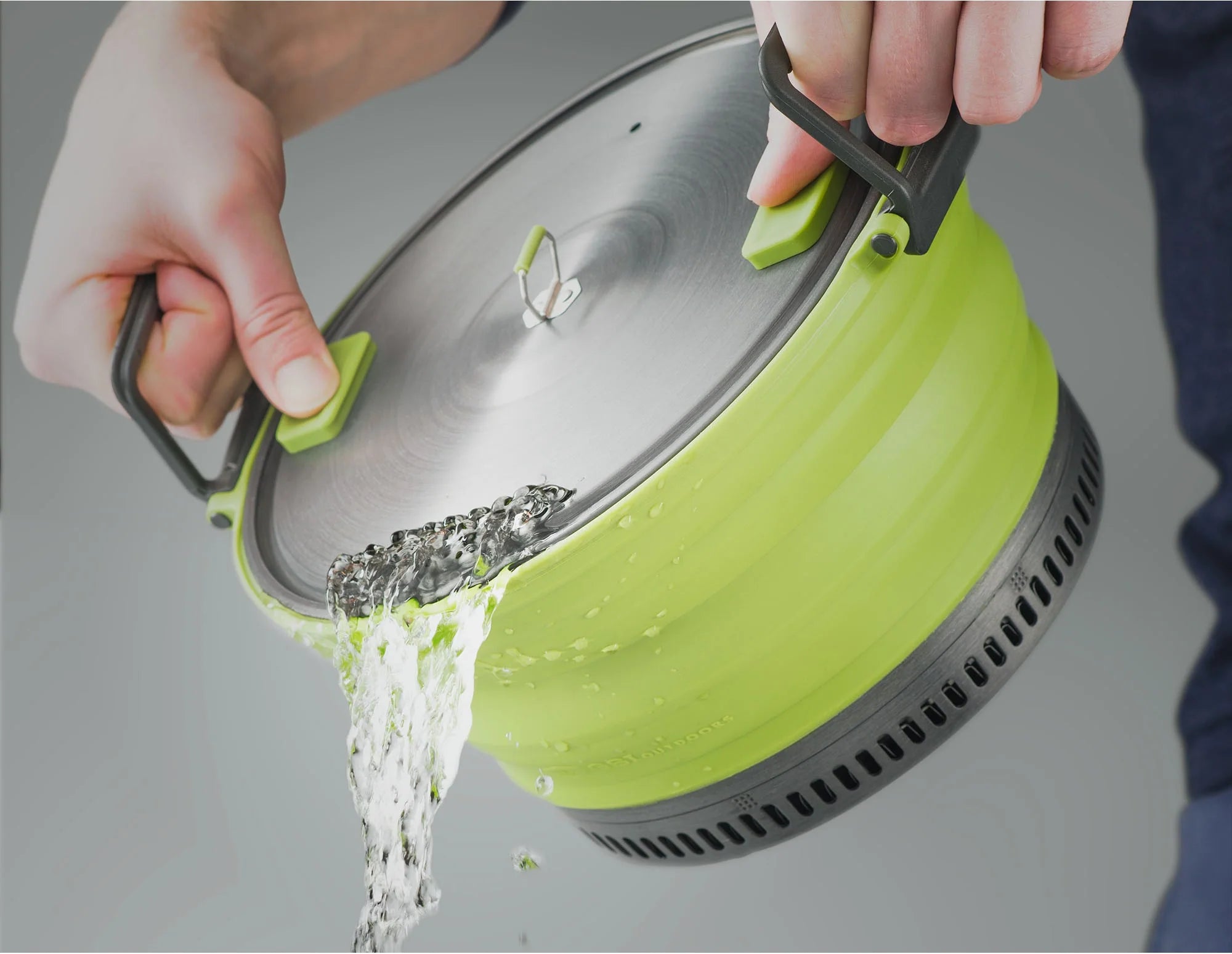 Escape HS 2 Liter Pot, Collapsible Camping Cook Pot - Green