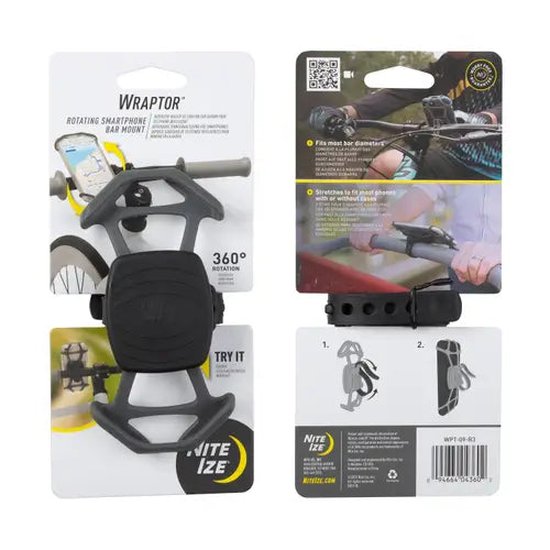 WraptorTM Rotating Smartphone Bar Mount
