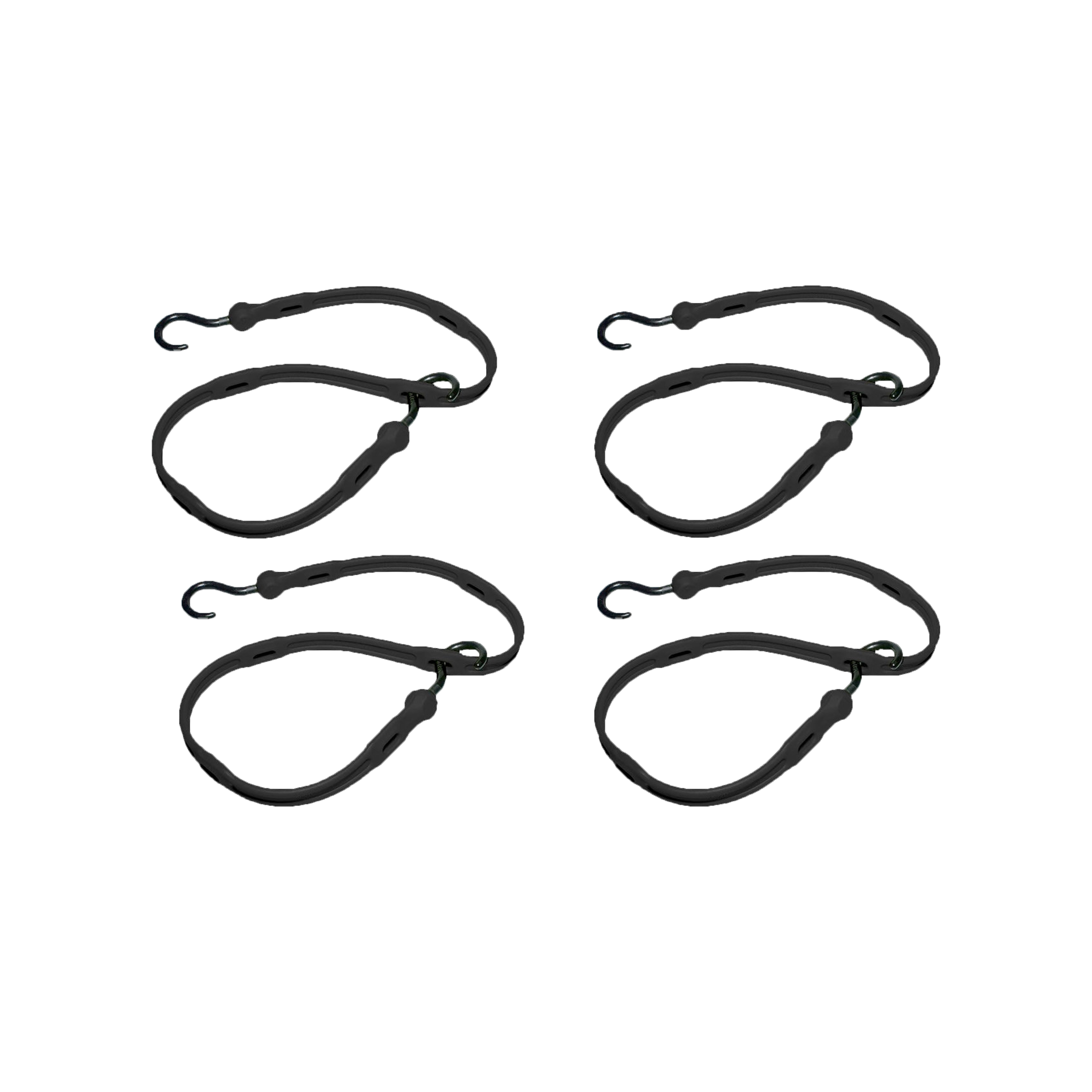 Adjustable Bungee Strap 4 Pack Box - Black