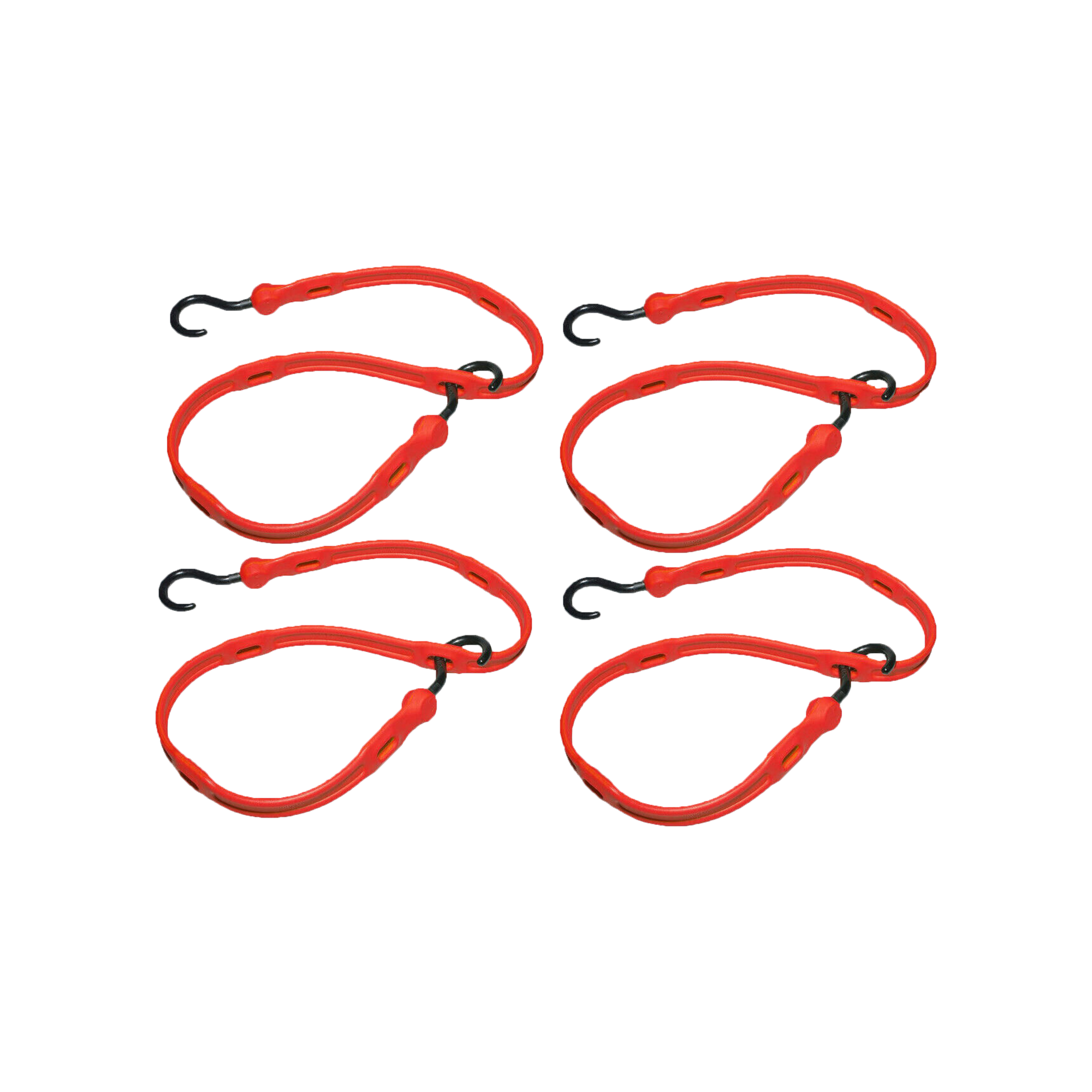 Adjustable Bungee Strap 4 Pack Box - Red