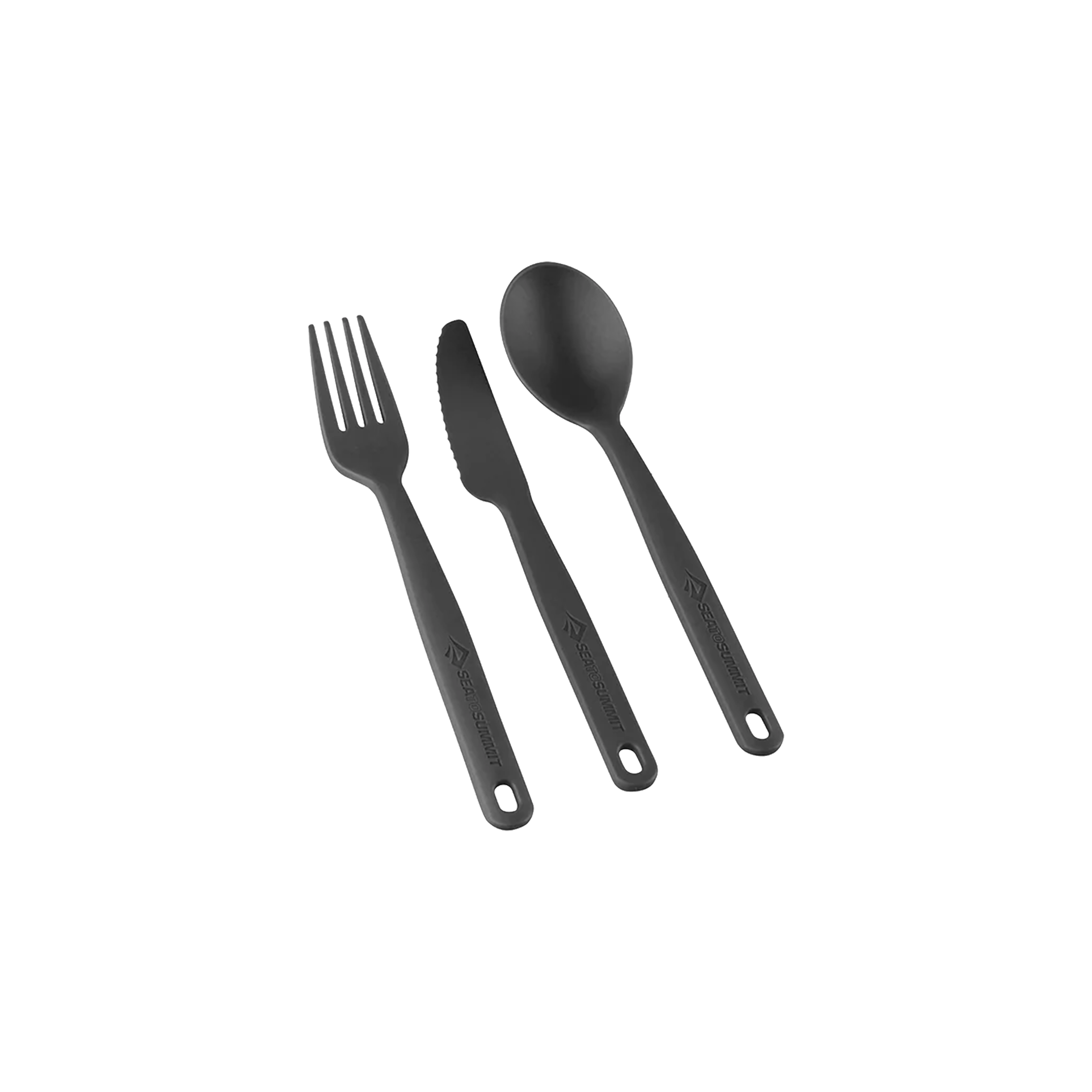 Camp Cutlery Set-3pc Charcoal