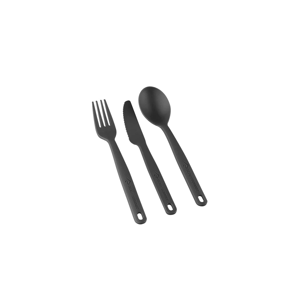 Camp Cutlery Set-3pc Charcoal