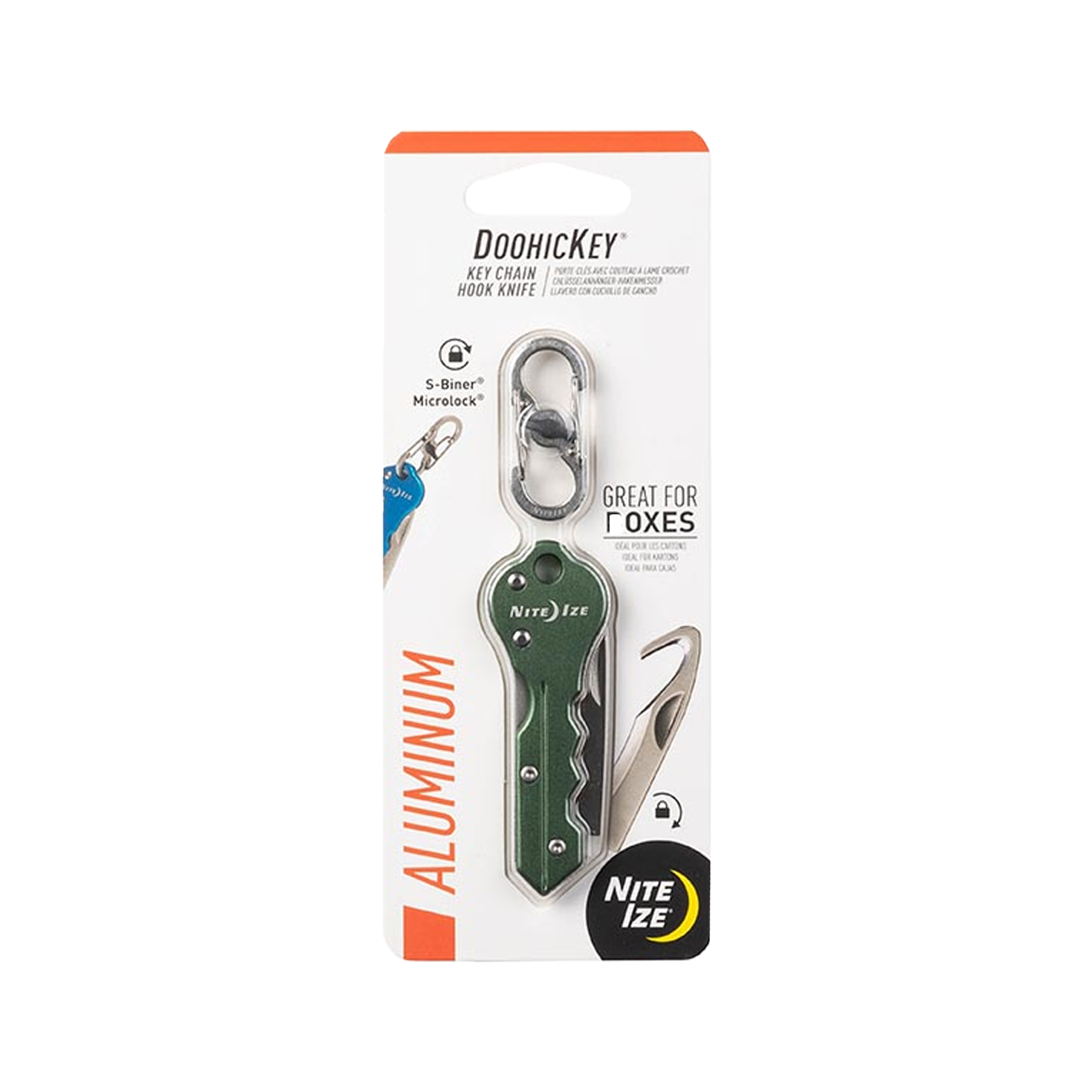 DoohicKey® - Key Chain Hook Knife - Green