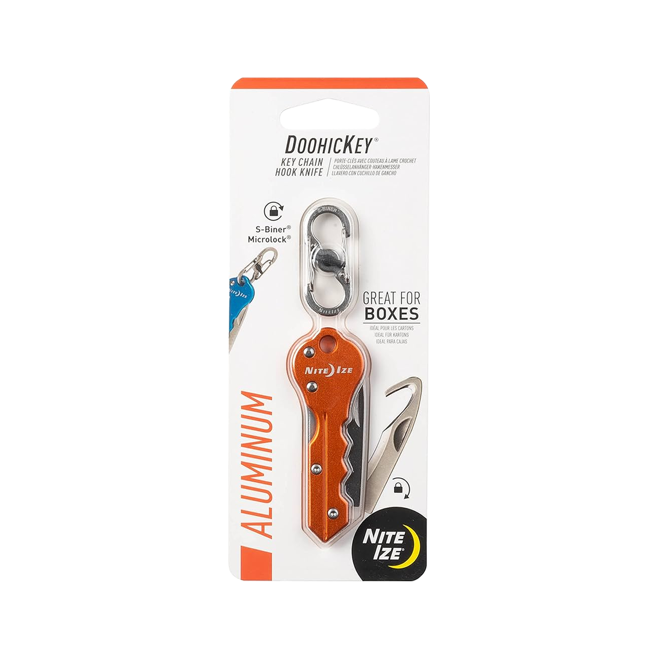 DoohicKey® - Key Chain Hook Knife - Orange