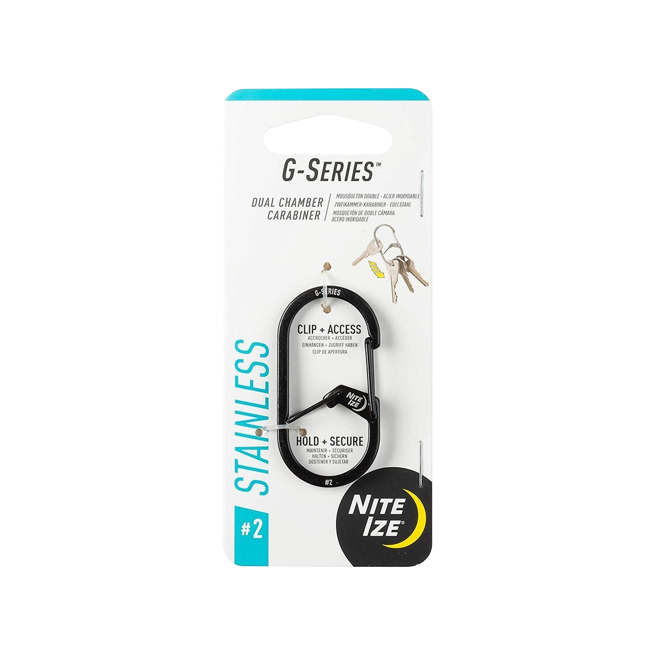 G-SeriesTM Dual Chamber Carabiner #2 - Black