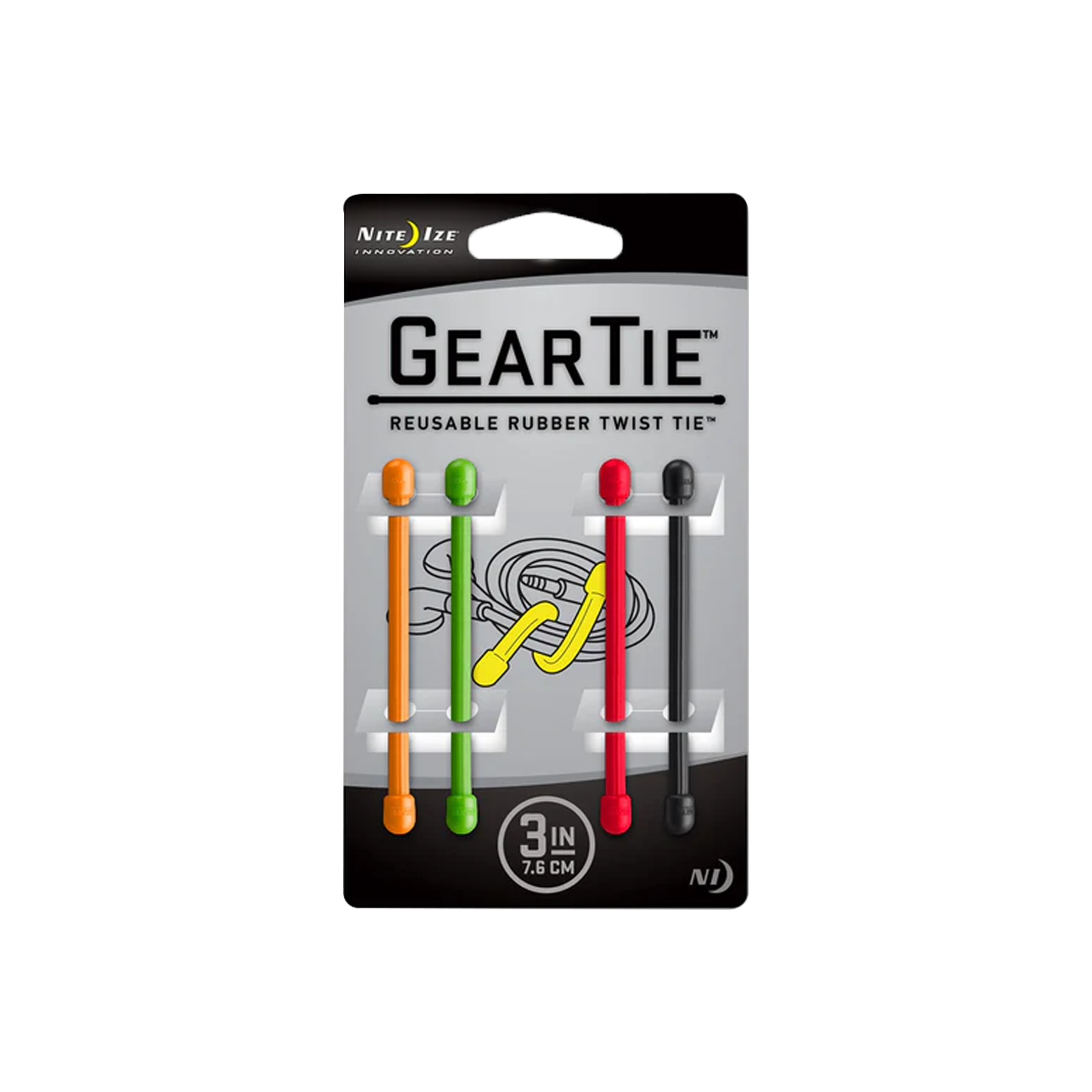 Gear Tie 3"" - Assorted Color