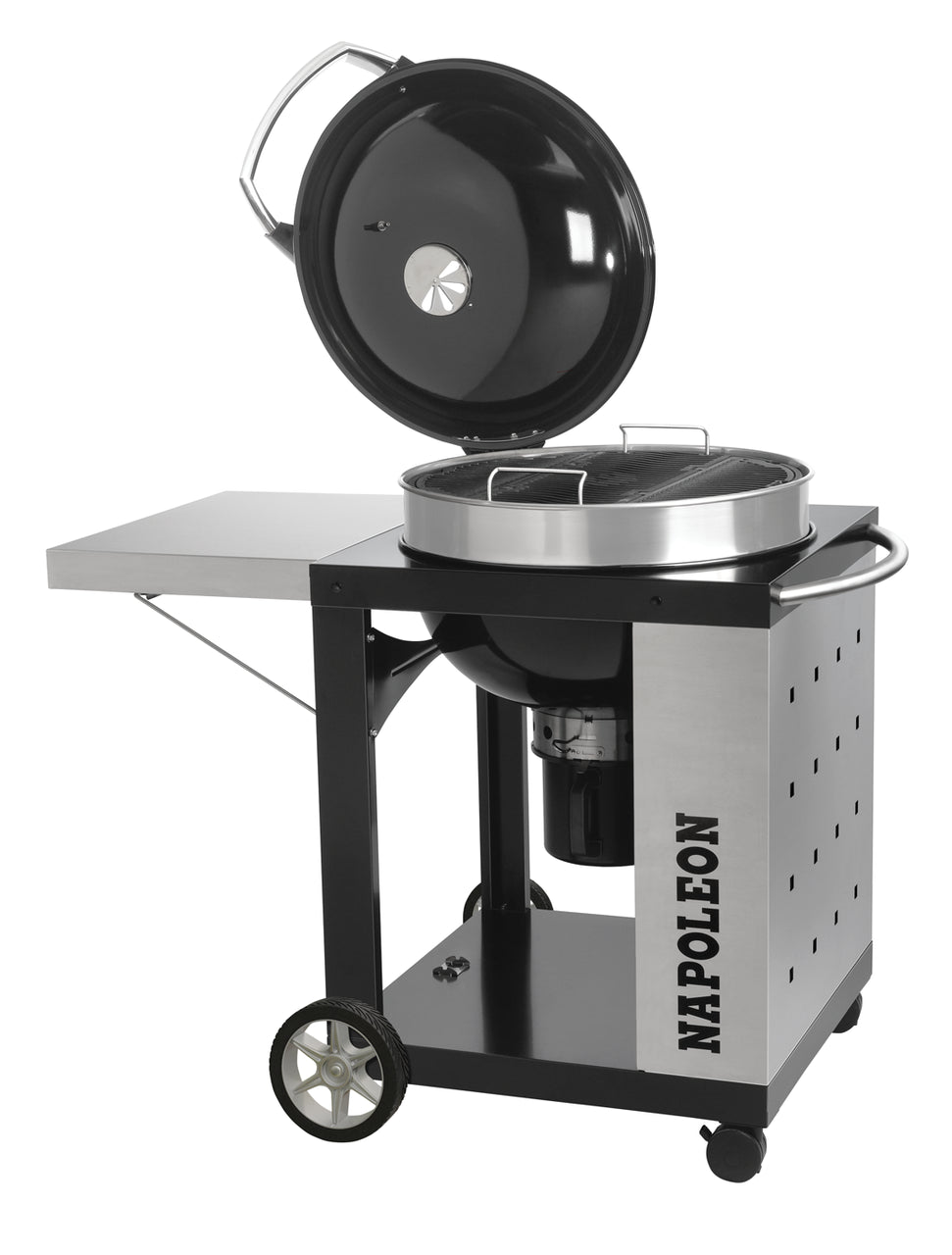 Pro Cart Charcoal Kettle Grill - Black