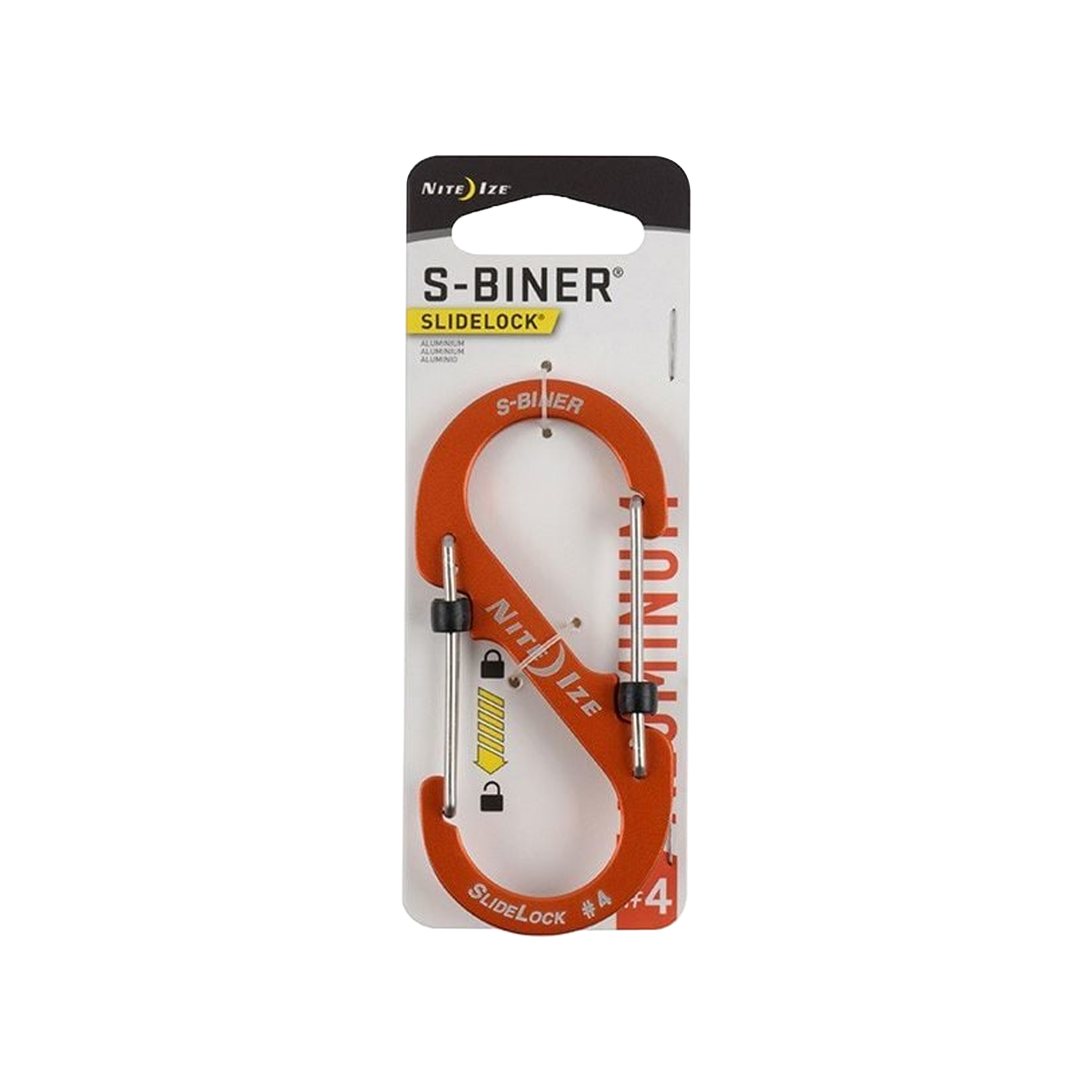 S-Biner® Dual CaraBiner Aluminum #4 - Orange