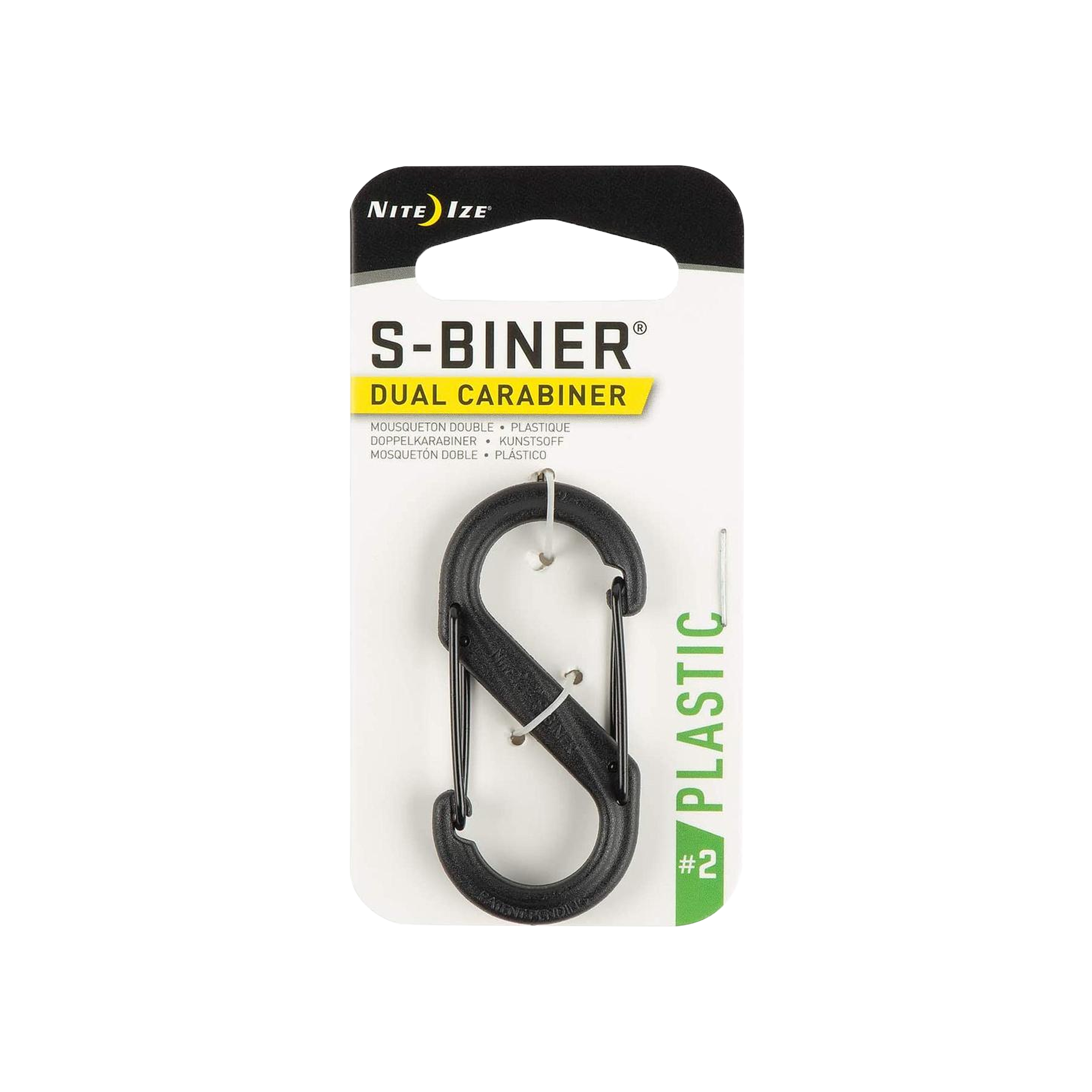 S-Biner® Plastic Dual Carabiner #2 - Black