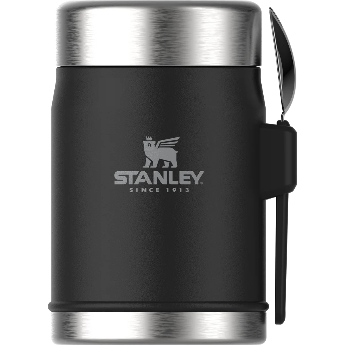 Classic Legendary Food Jar + Spork - Black