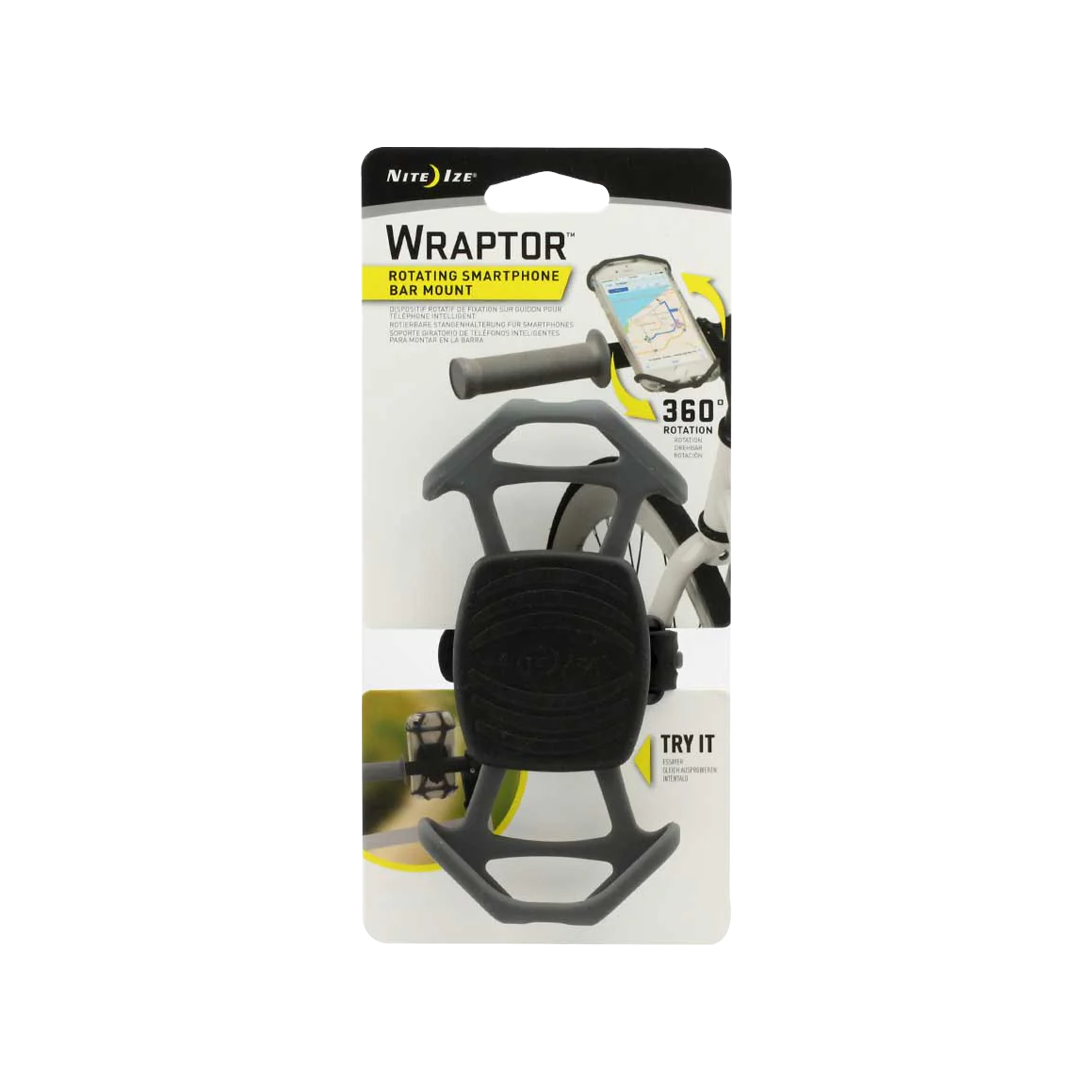 WraptorTM Rotating Smartphone Bar Mount