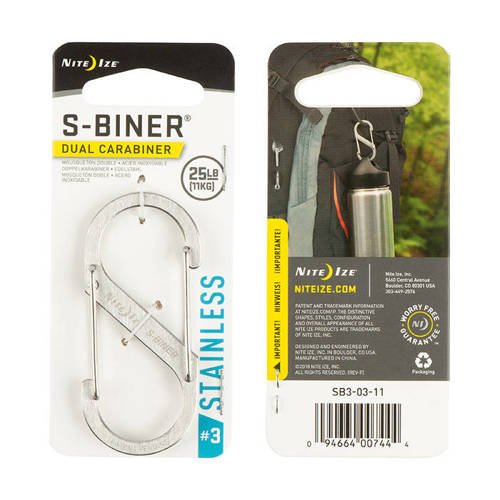 S-Biner® Stainless Steel Dual Carabiner #3 - Stainless