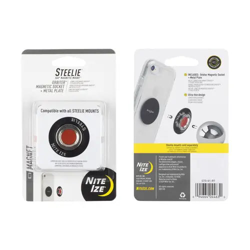 Steelie® OrbiterTM Magnetic Socket + Metal Plate