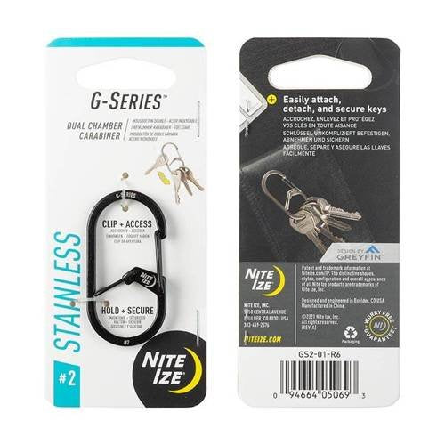 G-SeriesTM Dual Chamber Carabiner #4 - Black