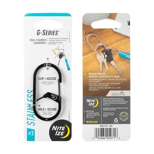 G-SeriesTM Dual Chamber Carabiner #3 - Black
