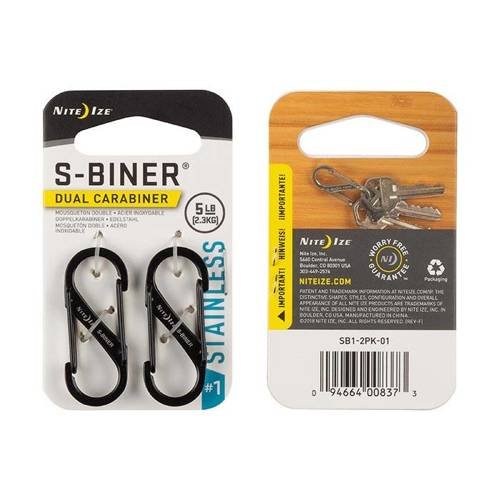 S-Biner Size 1-Black 2pack