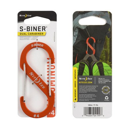 S-Biner® Dual CaraBiner Aluminum #4 - Orange
