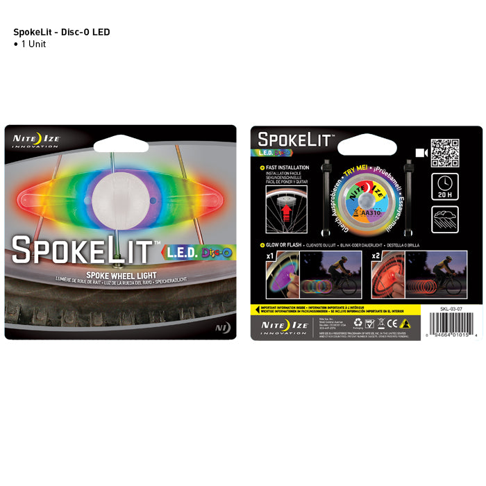 SpokeLit® LED Wheel Light - Disc-O