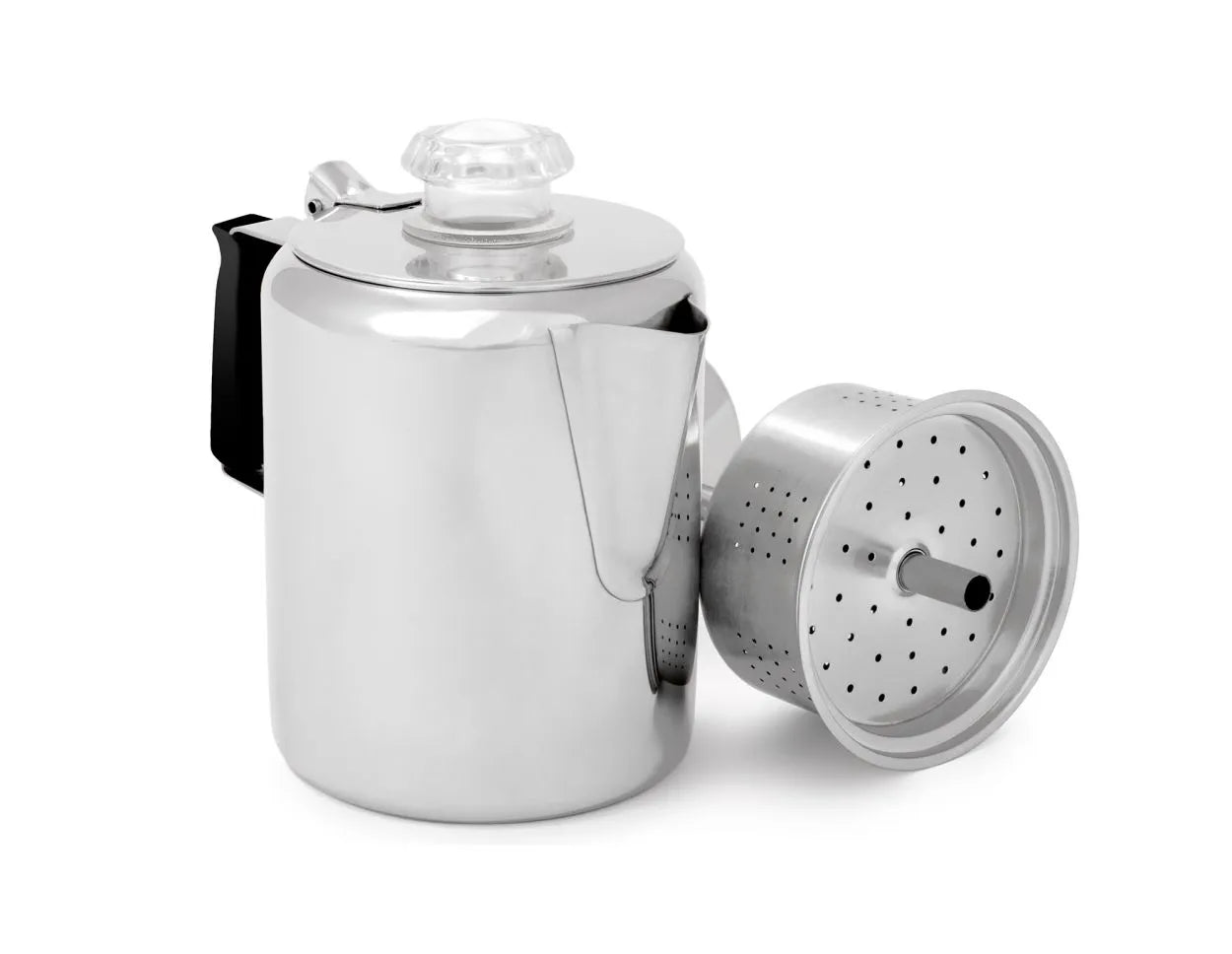 Glacier Stainless Steel Coffee Percolator With Silicon Handle - 9Cup