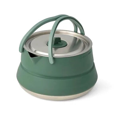 Detour Stainless Steel Collapsible Kettle 1.6L Laurel Wreath Green