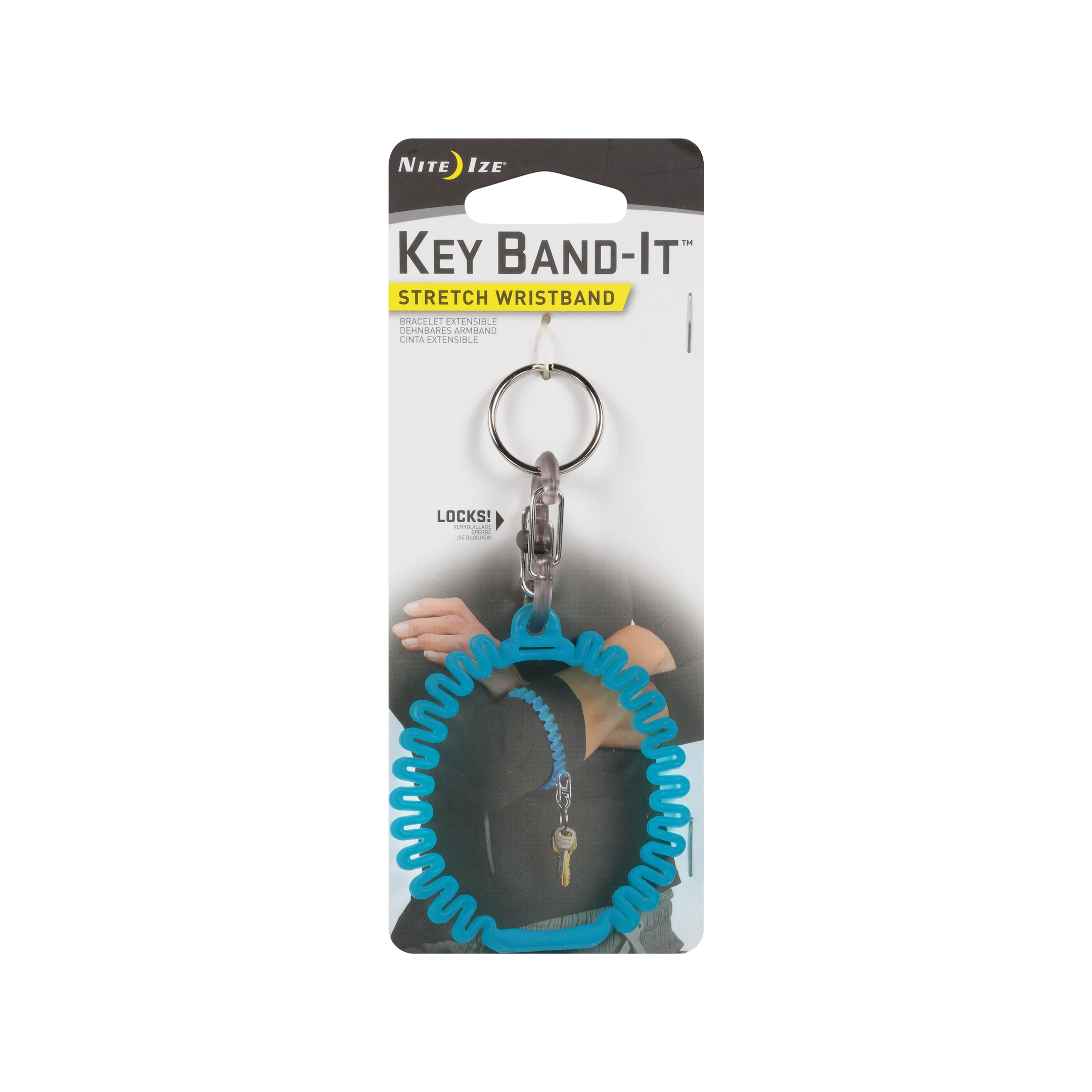 Key Band-ItTM Stretch Wristband - Blue