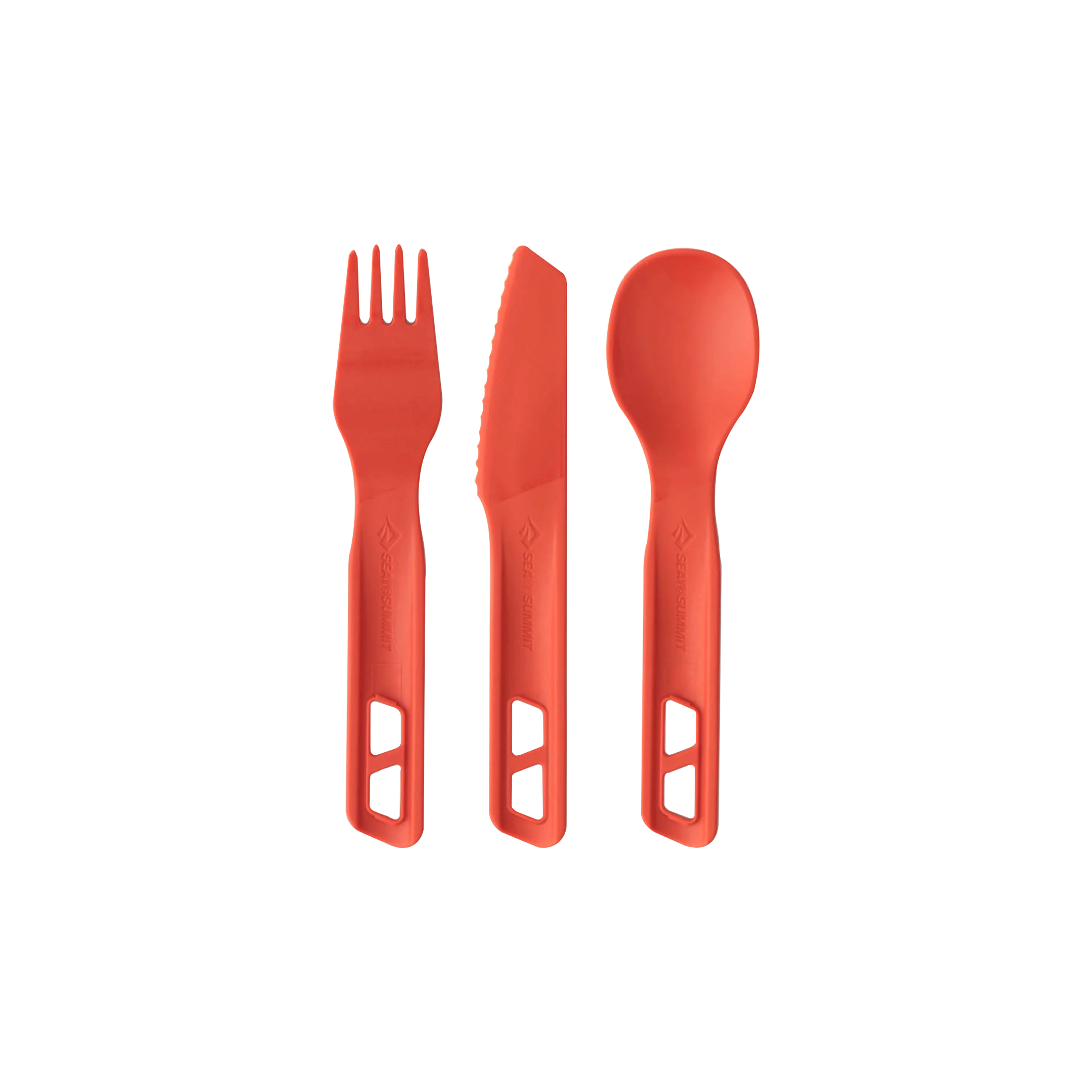 Passage Cutlery Set [3 Piece] Orange Fork, Spoon and Knife Spicy Orange