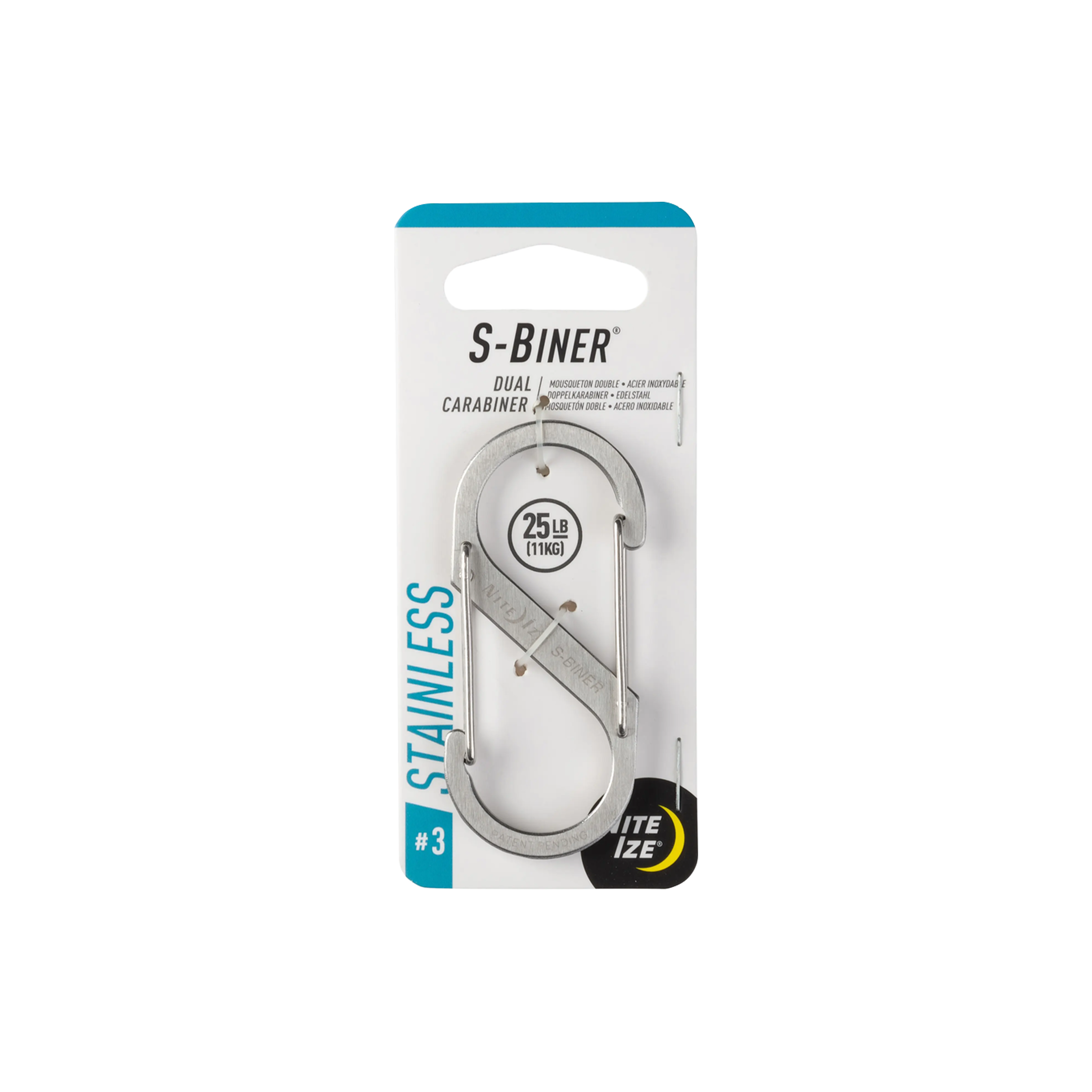 S-Biner® Stainless Steel Dual Carabiner #3 - Stainless