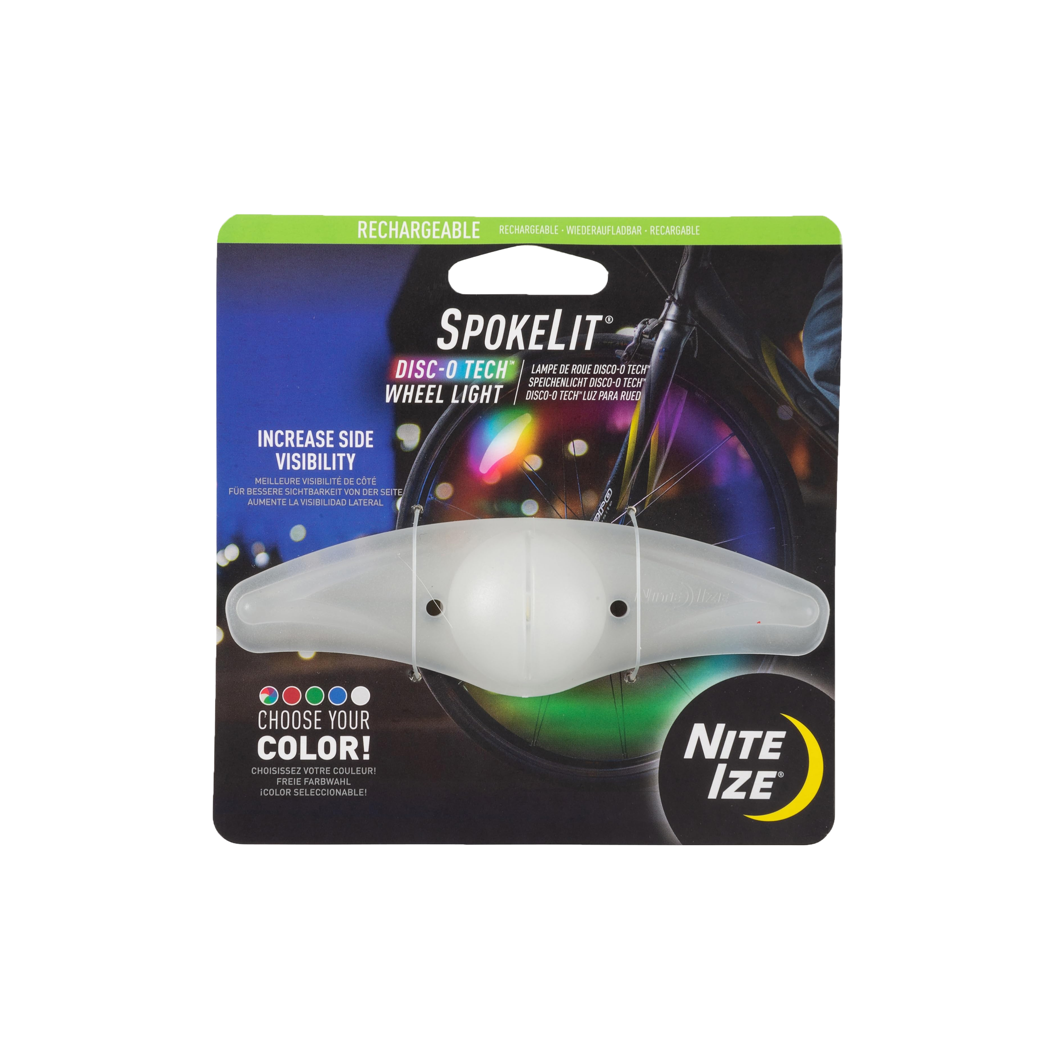 SpokeLit® Rechargeable Wheel Light - Disc-O Select