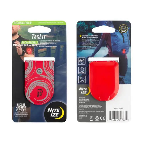 TagLit Magnetic LED Marker-Red