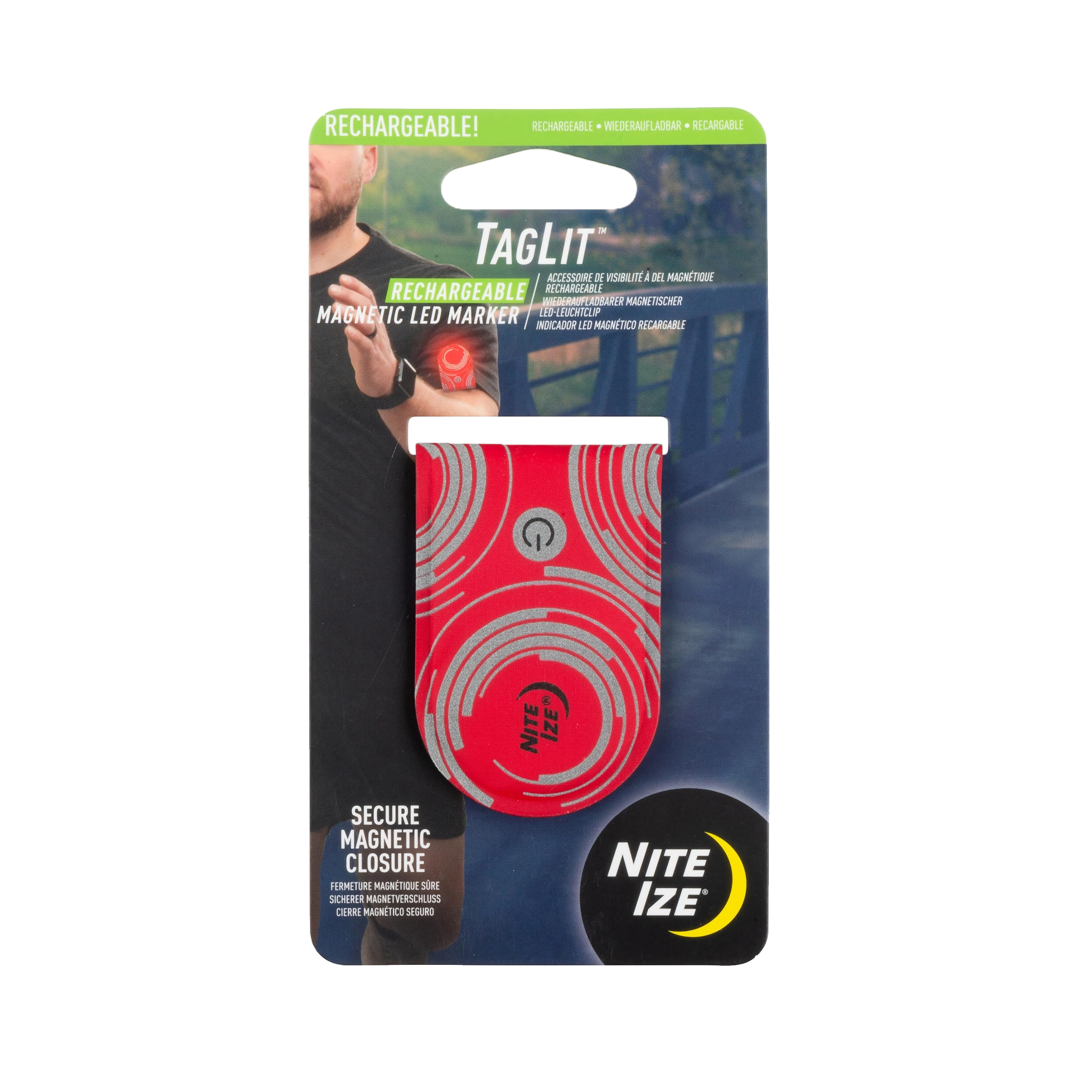 TagLit Magnetic LED Marker-Red
