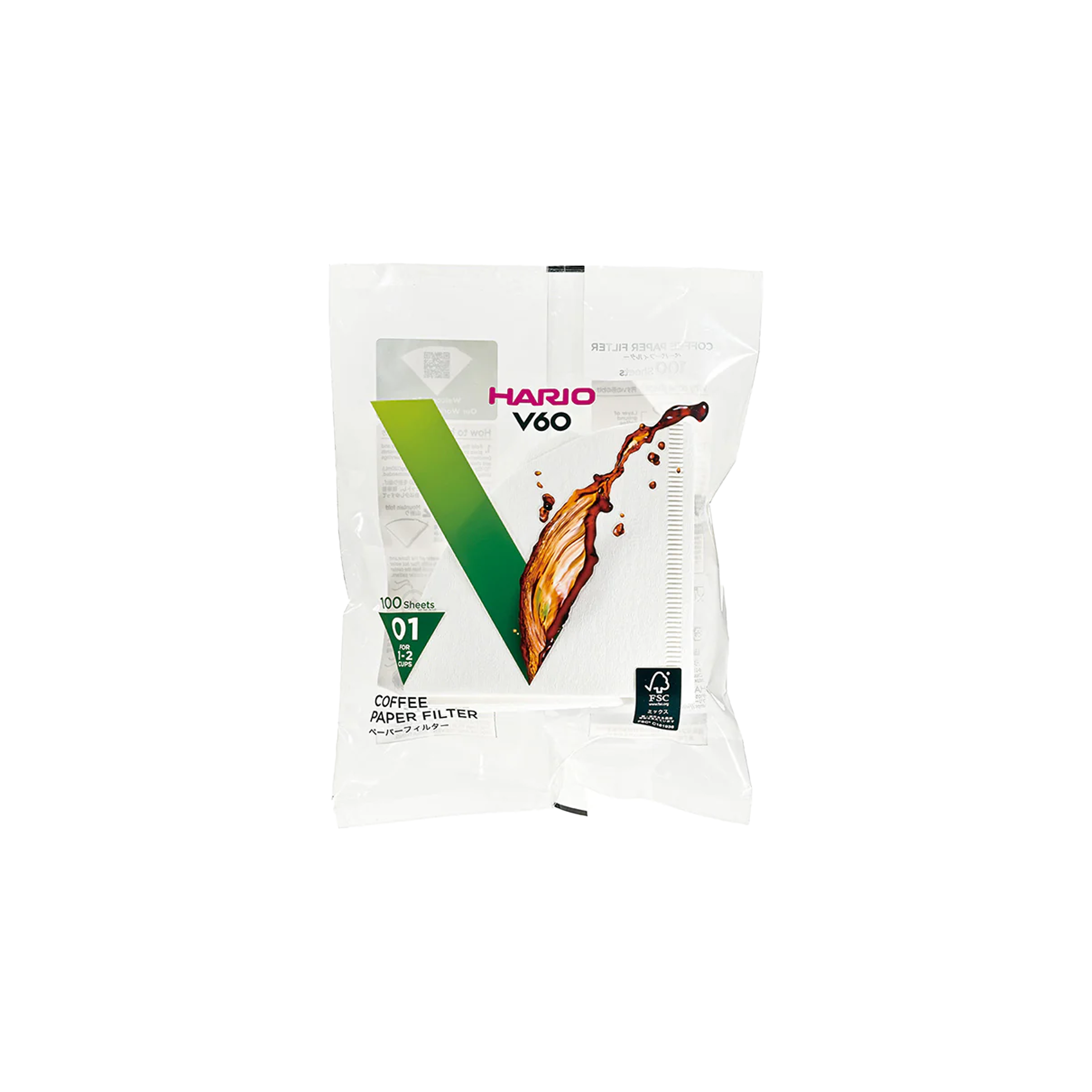 V60 Paper Filters 02 100pcs - White