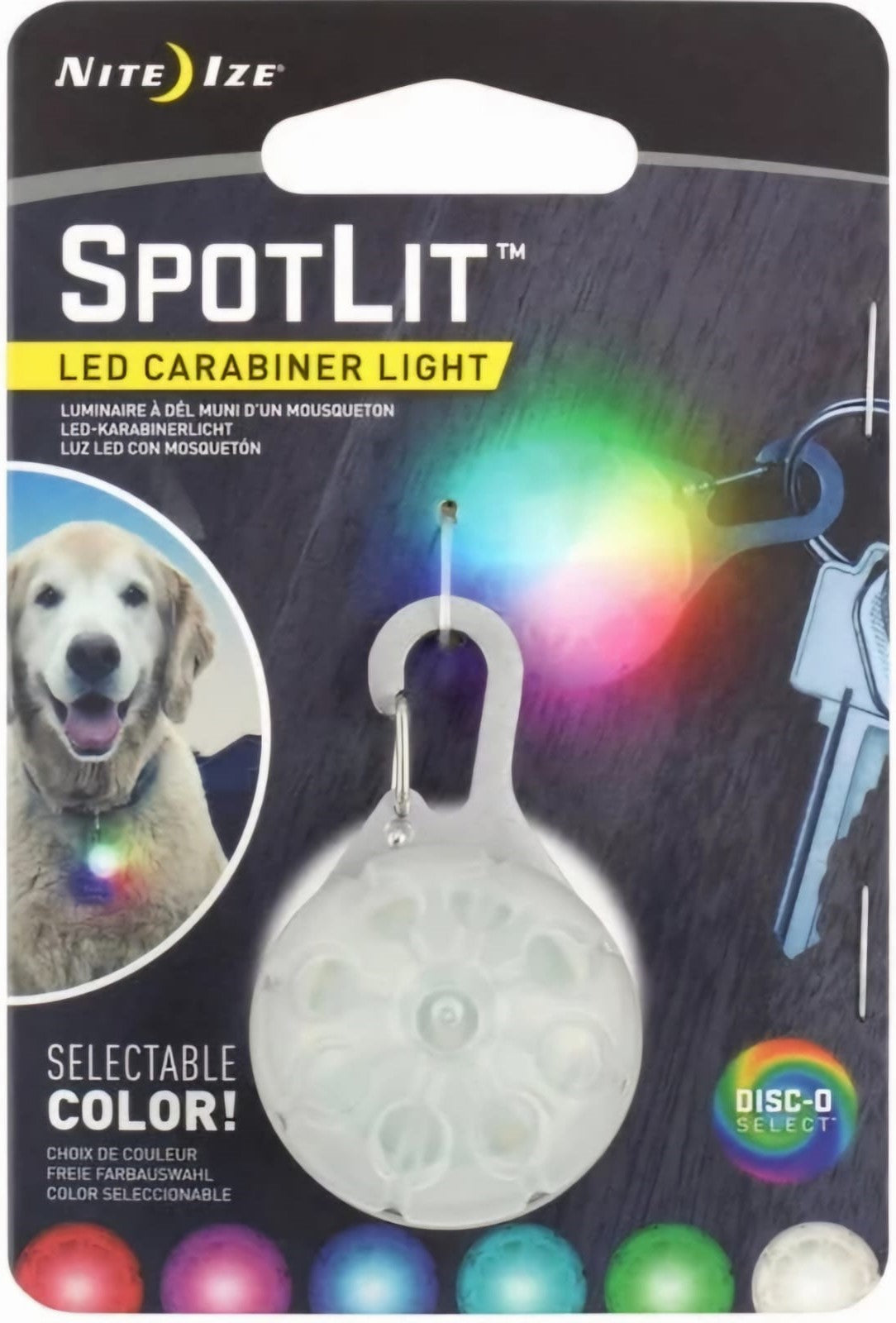 SPotLITTM Led CaraBiner LIGHT - Disc-O SelectTM