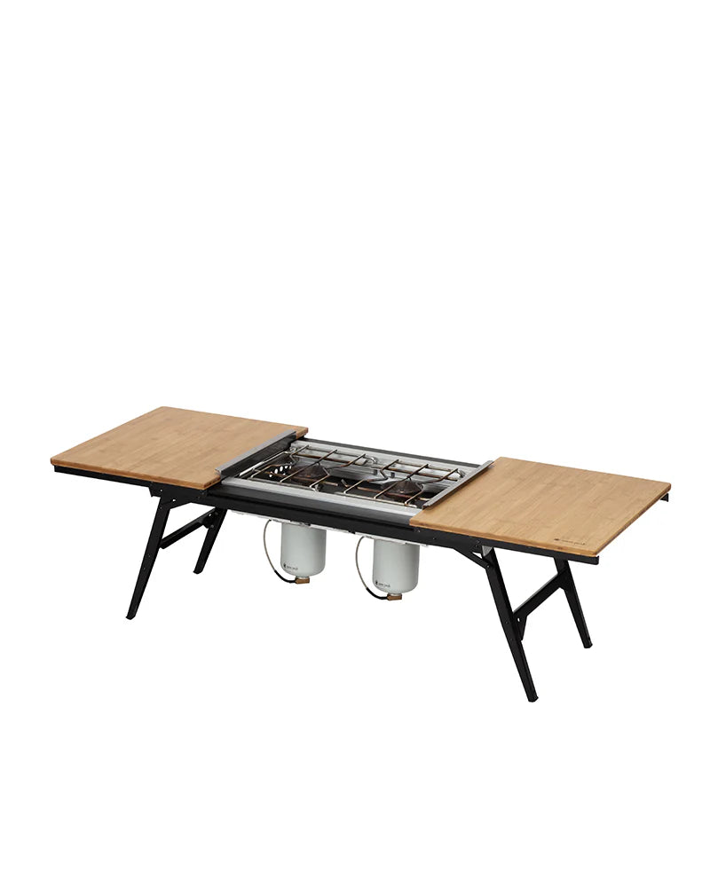 Extension Iron Grill Table