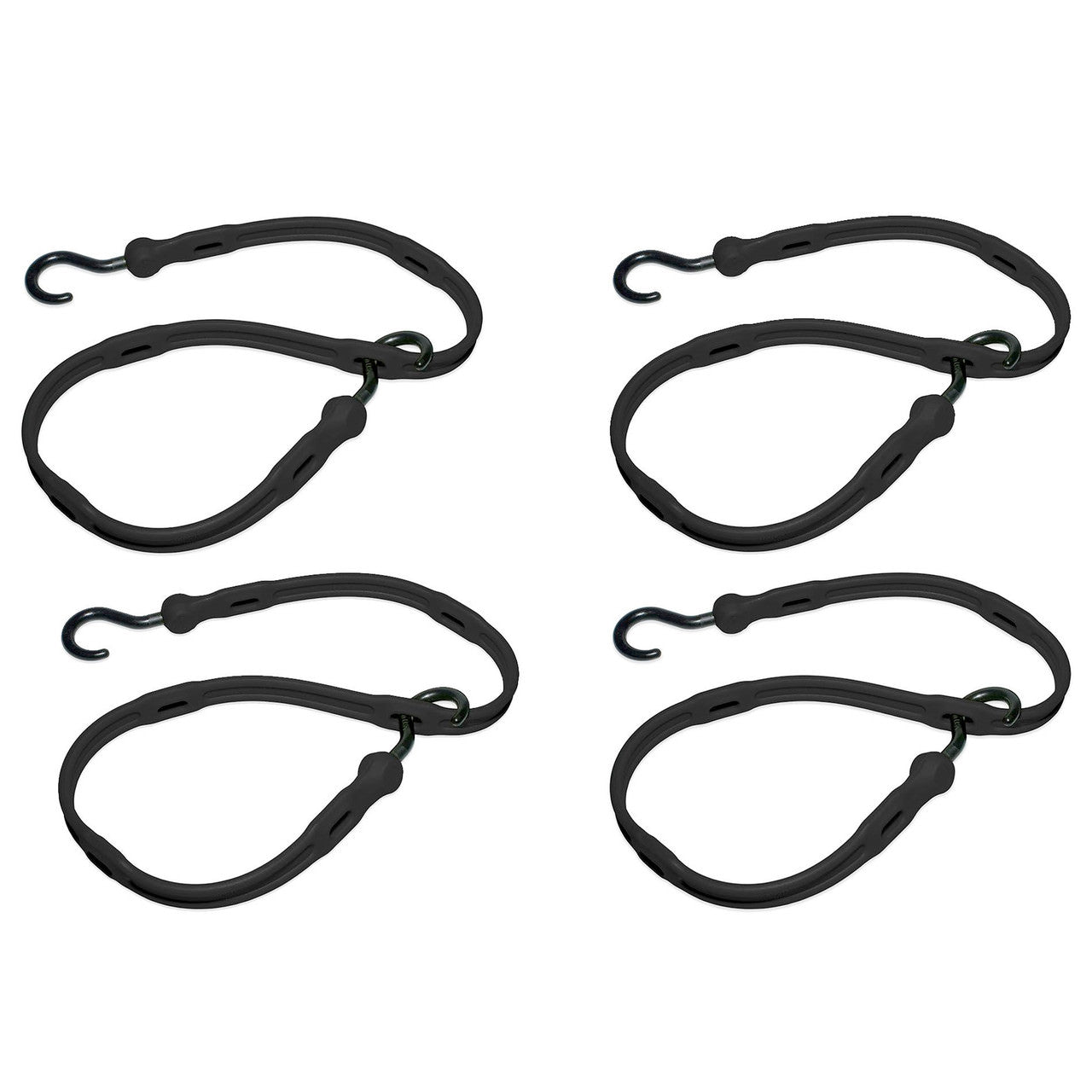 Adjustable Bungee Strap 4 Pack Box - Black