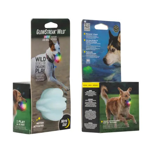 Pet Glowstreak Wild LED BAll-Disc-O