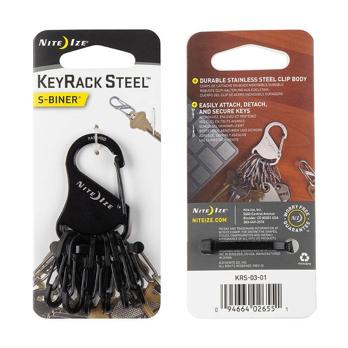 KeyRack SteelTM S-Biner® - Black