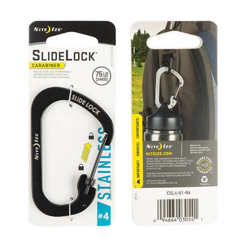 Slidelock® Carabiner Aluminum #4 - Black